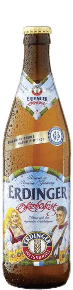 Eine Flasche ERDINGER Oktoberfest.