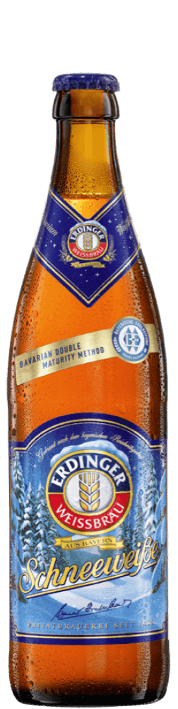 Eine Flasche ERDINGER Schneeweisse.