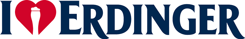I love ERDINGER Logo